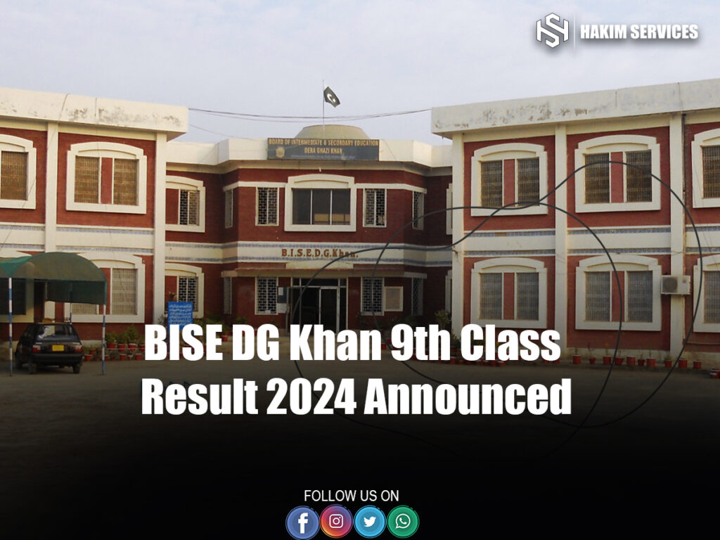 BISE DG Khan 9th Class Result 2024 Announced