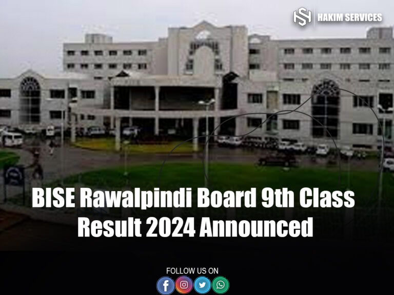 BISE Rawalpindi Board 9th Class Result 2024 Announced