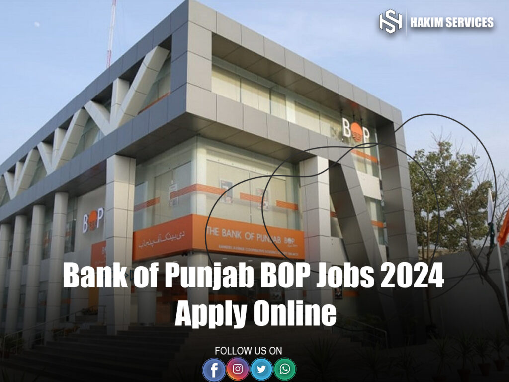 Bank of Punjab BOP Jobs 2024: Apply Online