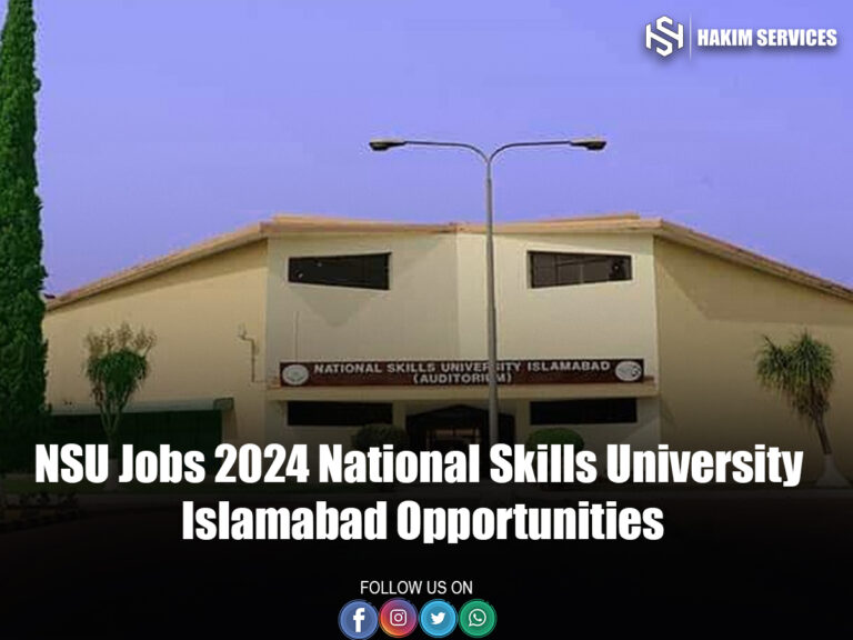 NSU Jobs 2024 National Skills University Islamabad Opportunities