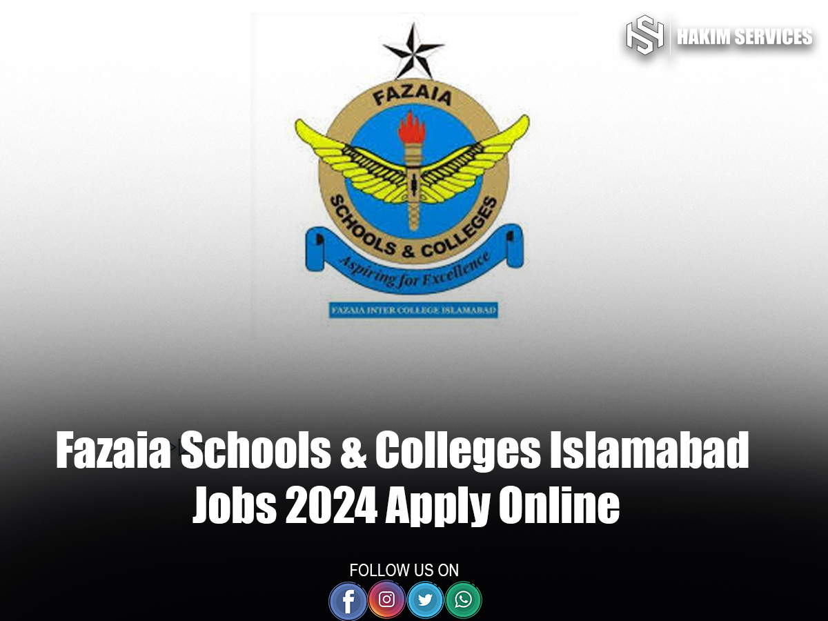 Fazaia Schools & Colleges Islamabad Jobs 2024 Apply Online